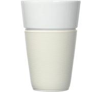 Tianyi-- 11583-913 - Bistro - Set De 2 Mugs En Porcelaine - 0,6 L - Bande Silicone Blanche