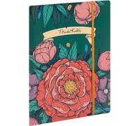 Tianyi-- 116222c - Une Chemise À Elastique 22x31 Cm, 3 Rabats A4 Décor Floral Frida Kahlo - Pratique Et Élégante Pour Documents - Pour Bureau Et Organisation - 2 Visuels, Livr. Aléatoire