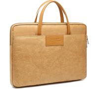 TIANYI-13,3-14 Pouces Sacoche pour Ordinateur Portable en Tissu Tyvek avec Poignée pour MacBook Pro 14 M4 Pro/Max, MacBook Air 13 M4 2025, Zenbook 14, 14 Pouces Chromebook, Latitude, Chêne d'automne