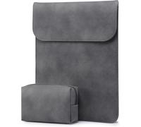 TIANYI-13 Pouces Housse Ordinateur Portable PC Sacoche pour 2025-2018 MacBook Air 13 M4 M3 M2 M1 2025-2016 MacBook Pro 13 M2 M1 13"" iPad Pro/Air Surface Pro 11/10/9 XPS 13 avec Petit Sac, Gris Sidéra