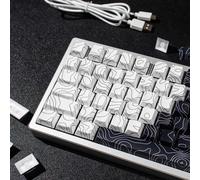 TIANYI-131 touches PBT Keycaps Dye Sub Black Keycaps Cherry Profile Keycaps Compatible avec 60%/65%/75%/95% Cherry Mx Switch Clavier mécanique