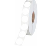 Tianyi-1500 Autocollants Ronds Blancs, Étiquettes D'inventaire Avec Ligne De Perforation En Rouleau Pour Bureau, Vente Au Détail, Maison, Salle De Classe, Entrepôt (1,3 Cm De Diamètre)