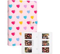 Tianyi-156 Album Photo Pour Instax Mini Film(54 X 86 Mm),2x3 Inch Livre D'images Compatible Avec Polaroid Zink Et Hp Sprocket Instant Photo Paper,K-Pop Photocards (Rose)