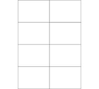 TIANYI-160 étiquettes laser en polyester (format 105 x 74 mm) sur 20 feuilles DIN A4 - Résistantes aux intempéries - Blanc (8 par feuille A4) - Autocollantes - Imprimables avec imprimante laser
