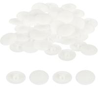 Tianyi-160pcs Couvercles De Bouchons À Vis, 17mm Bouchons Décoratifs De Vis En Plastique Étanches Pour Écrous De Verrouillage À Came Phillips, Vis Autotaraudeuses, Blanc Chaud