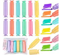 Tianyi-18 Pièces Mini Surligneurs En Forme De Bonbons Articles De Papeterie Amusants Surligneurs Enfants Pour Mettre En Évidence Un Journal Intime Ou Un Carnet À L'école Au Bureau