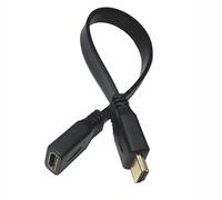 TIANYI-1FT Plat Slim Haute Vitesse par câble HDMI Extension A mâle vers A Femelle câble