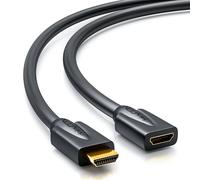 TIANYI-1m HDMI Extender - Compatible HDMI 2.0a/b/1.4a - UHD 4K HDR 3D 1080p 2160p ARC - Haute vitesse avec Ethernet - Noir