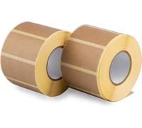 Tianyi-2,000 (2 Rouleaux, 1 000/Rouleau) 60x30mm Autocollants En Kraft Brun Naturel Étiquettes D'expédition Autocollantes, Autocollants Vierges, Étiquettes Pour Pots Et Boîtes De Conserve