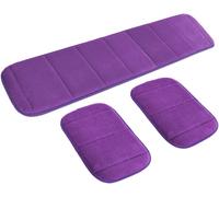TIANYI-2 Ensembles Portable Ordinateur Poignet Coude Pad, AUHOTA 1Longue et 2Courte Anti-slip Doux Respirant Clavier Coude Mat pour Domicile Bureau Table - Mémoire Coton Moins de Contrainte (violet)