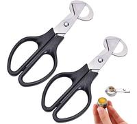 Tianyi-2 Pièces Caille Ciseaux, Ciseaux À ?ufs En Acier Inoxydable, Coupe Coquille D'oeuf Caille, Oeuf Shell Cutter, Acier Inoxydable Ouvre Coquille D'oeuf Pour Maison, Cuisine, Restaurant (Noir)
