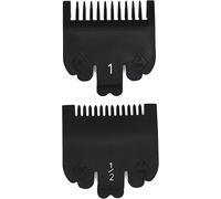 Tianyi-2 Sabot Peignes Guides-Protèges Peignes De Guidage Professionnels Pour Tondeuse : 1,5 Mm (1/16"") + 3 Mm (1/8"") - Compatibles Avec Les Tondeuses Wahl 8148, 1919, 8504 Magic Clip (Noir)