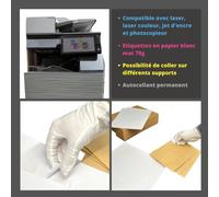 Tianyi-200 Étiquettes 210 X 148.5 Mm - Soit 100 Feuilles A4- Planche A4 Avec 2 Étiquettes Autocollantes De Réf Ugcmo1-100