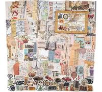Tianyi-200 Pièces Autocollant Scrapbook 120 Scrapbooking Papier 80 Washi Autocollant Rétro Sticker Aesthetic Autocollant Bullet Journal Stickers Vintage Pour Diary Décoration Craft Diy