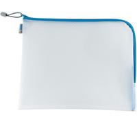 Tianyi-20015 Pochette À Documents A4 Avec Fermeture Éclair (36 X 28 Cm) Grande Pochette Transparente À Fermeture Zip Pour Documents, Dossiers, Jouets, Sac De Rangement, Bleu