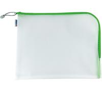 Tianyi-20015 Pochette À Documents A4 Avec Fermeture Éclair (36 X 28 Cm) Grande Pochette Transparente À Fermeture Zip Pour Documents, Dossiers, Jouets, Sac De Rangement, Vert