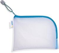 Tianyi-20025 - Trousse De Voyage À Fermeture Éclair - Format A6 - Bleu Transparent - Petite Pochette Transparente Avec Fermeture Éclair - Pour La Toilette Du Téléphone Portable, Des Câbles De