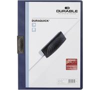 Tianyi-227007 Duraquick Chemise De Présentation À Clip Plastique A4 20 Feuilles Dos Bleu Foncé Lot De 20
