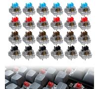 TIANYI-24 Pcs Cherry 3 Pin Mx Rgb Series Commutateur Mécanique Remplacement Du Clavier Au Clavier De Jeu Mécanique Mx Rgb (Bleu, Rouge, Marron)