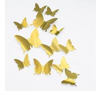 Tianyi-24 Pcs Papillon Stickers Muraux, Decoration Papillon Amovibles Papillons Stickers Muraux Mur Art Artisanat Pour La Maison Enfants Chambre De Mariage Décor Pièces Papillon 3d Miroir Maison