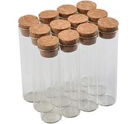 TIANYI-24pcs 30ml Transparent Test Tube Verre Flacon avec un Bouchon Liège, Peuvent être utilisés Pour des Expériences, hôpitaux, écoles, etc. à accepter Liquide, Poudre et d'autres Produits. (24, 30