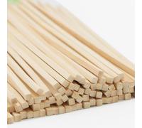 Tianyi-250 Pièces Bâtons Carrés En Bois: Extra Long Baguette Bois, Tiges En Bois Carré Naturel Brut, Baton De Bambou Pour Projet D¿Art, Diy & Travail Du Bois (30 X 0.4 X 0.4 Cm)