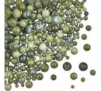 Tianyi-273 Pièces Perles De Jade Taiwan Naturel Perle De Roche Verte 4 Mm 6 Mm 8 Mm 10 Mm 12 Mm Perles De Jaspe Nature Rondes Perles De Pierres Précieuses En Vrac Pierre D'énergie