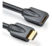 TIANYI-2m HDMI Extender - Compatible HDMI 2.0a/b/1.4a - UHD 4K HDR 3D 1080p 2160p ARC - Haute vitesse avec Ethernet - Noir