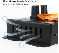 TIANYI-2pcs Contrôleur de Gradation PWM DC12V/24V 30A,Bouton de Réglage de la luminosité,Interrupteur Marche/arrêt pour Bandes Lumineuses LED Monochromes,Variateur de lumière LED à Coque Métallique