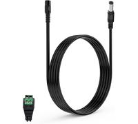 TIANYI-3 Mètre Câble D'Extension LED, Compatible avec Les Bandes LED Govee, Caméra WiFi TAPO, Reolink, Routeurs TP-Link, NETGEAR Orbi - 5V/9V/24V, 5.5 x 2.1 mm, Femelle À Mâle Connecteurs LED