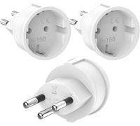 Tianyi-3 Pièces Adaptateur De Voyage, Adaptateur France Vers Suisse, Adaptateur De Voyage Ue Vers Suisse, Eu Vers J - Socket, Adaptateur De Voyage Pour Maldives, Rwanda, Liechtenstein