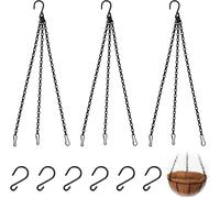 TIANYI-3 Pièces Chaînes de Suspension Métalliques pour Plantes, Chaîne de Pot de Fleurs à 3 Brins, Chaîne de Remplacement pour Pots de Fleurs, Cages à Oiseaux, Lanternes, Panneaux d'affichage, Orneme
