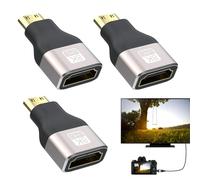 TIANYI-3 stück 8K Mini HDMI auf adaptateur HDMI, Mini Hdmi Adapter,micro hdmi adapter,mini hdmi adapter,Hdmi Mini Hdmi Adapter, Mini Hdmi auf Hdmi, Mini HDMI f ür Laptops, Kameras