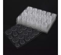 Tianyi-30 Feuilles 720pcs Autocollant D'ongle De Colle Double Face, Autocollant D'ongle Adhésif Transparent, Nail Glue Jelly Gel Ruban Adhésif, Faux Ongles Conseils Pour Fournitures De Manucure