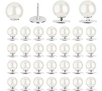 Tianyi-30 Pièces Broches En Perles Pour Vêtements 10 Mm Boutons De Broche En Perles Détachables Boutons En Perles Pour Femmes Sans Couture Boches À Boutons En Perles Pour Bricolage Chemise Pull