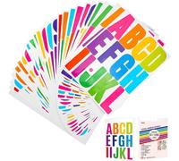 Tianyi-318 Pièces 24 Feuilles Vinyle Stickers Lettres Étanche Chiffres Adhesifs Autocollant Lettre Alphabet Lettres Adhésives Étiquettes Collantes Pour Artisanat, Scrapbooking, Cartes De V?ux