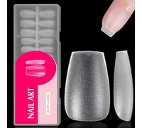 Tianyi-360 Pièces Acrylique Capsules Ongles,Capsule Americaine Ongle,Couverture Complète Résine Capsules,Capsules Dépoli,15 Tailles,Fake Ongles Art Pour Salons De Manucure(Court Cercueil)