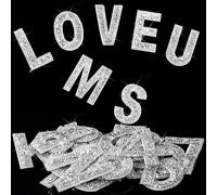 Tianyi-37 Autocollants De Lettre En Strass Bling Stickers Auto-Adhésifs En Cristal De Symbole Numéro Alphabet Autocollants De Lettre En Strass Pour Art Artisanat Vêtements Diy