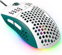 TIANYI-383 Pro Souris de Jeu Filaire Ultra légère, Coque en nid d'abeille, 6 Souris rétroéclairées RVB, 6 DPI réglables 6400, modèle Optique USB Aerox pour Win10/XP/Xbox/PS4/PS5/Mac/HP/Acer