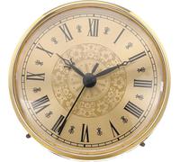 Tianyi-4.3"" 110mm Insert De Montre En Quartz, Mouvement Quartz Rond Miniature Horloge Mini Horloge À Chiffres Romains Convient Pour Trou De 94mm/3.7"" De Diamètre, Ton Or, Style 13