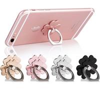 Tianyi-4 Pcs 360 ° Rotation Téléphone Anneau Grip Stand Titulaire Pour Samsung Iphone Pc Smartphone