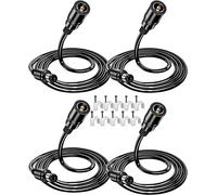 TIANYI-4 pcs Extension de Puissance 12V DC Connecteur Mâle à Femelle 5.5x2.1mm Câble d'alimentation 9V pour Caméra IP WiFi Tapo : C200 C310 C100 C210 C225