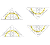Tianyi-4 Pièces Equerre De Géométrie Hypoténuse 160 Cm En Plexiglassans Facette Très Flexible Difficile À Casser (A)
