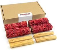 Tianyi-4 Sang De Dragon Et 4 Palo Santo À Brûler 100% Naturel, Purification Et Protection Énergétique (4 Sang De Dragon + 4 Palo Santo)