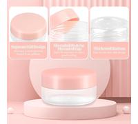 Tianyi-40 Pièces Contenants Cosmétiques, 10ml Plastique Pots De Crème Vides, Mini Transparente Pots Cosmétiques Vide, Petit Pots Vide Cosmétiques Pour Lotion, Crème Avec Bouchon À Vis, Spatule Et Éti
