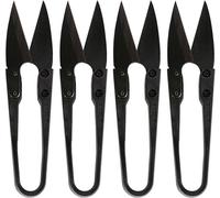 Tianyi-4pcs Ciseaux Couture Professionnels En Acier Inoxydable - Großer U Forme Broderie À Coudre Fil Ciseaux Pinces - Pour Couper Fil Avec Précision, Bricolage Et L'entretien Des Plantes(Noir)