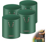 TIANYI-4x Sacs de Jardin Indéchirables, 272L Sac Jardinage Déchets, Autoportant, Big Bag avec Poignées, Étanche, Pliable et Réutilisable, Sac Végétaux Jardin 150 g/m²