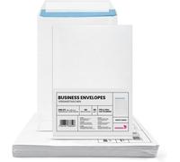 Tianyi-50 Enveloppes D`Expédition Blanches C5 162x229mm 90g Grandes Pochettes D`Expédition Sans Fenêtre Enveloppes Commerciales Grand Format Pour Lettres Documents Factures Contrats Enveloppe Postale