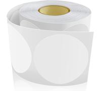 Tianyi-500 Pcs Autocollants Ronds 50mm Code Couleur Cercle Étiquettes Rouleau Points De Repère Blanc