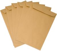Tianyi-50x Pochette D'expédition Din B4 Marron 250 X 353 Mm 90g Sacs D'expédition Marron Grand Sans Fenêtre Rabat Droit Enveloppes Autocollantes Grandes Enveloppes Format B4 Enveloppes En Papier